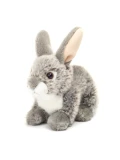 TEDDY HERMANN Królik szary siedzący 18 cm maskotka dla dzieci
