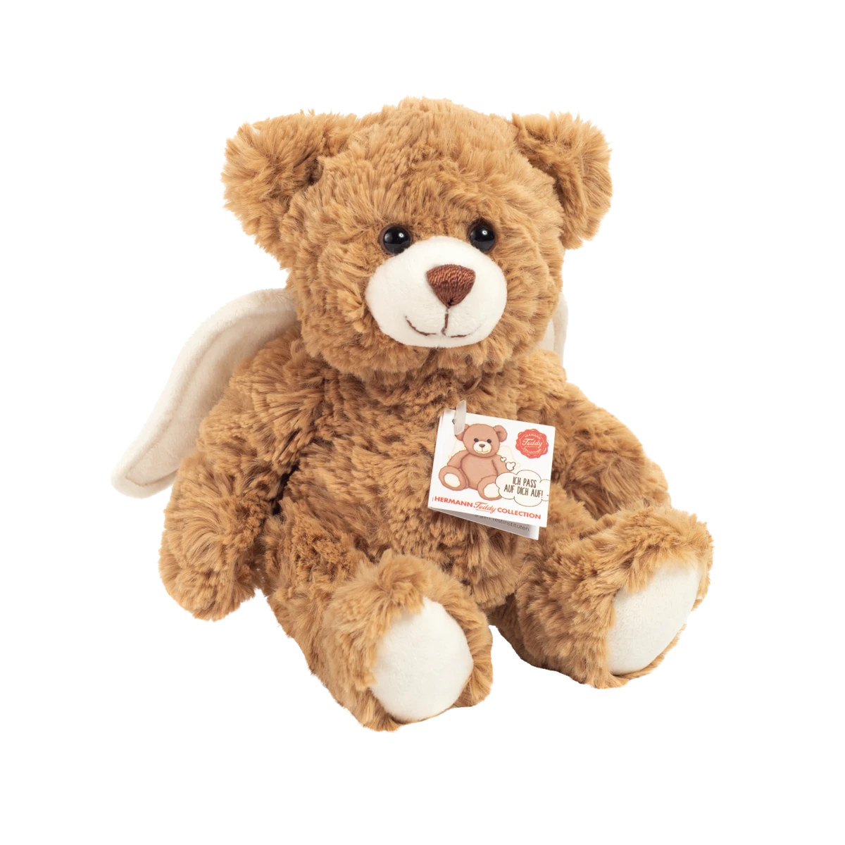 TEDDY HERMANN Maskotka miś pluszowy Anioł Stróż 20 cm z anielskimi skrzydłami