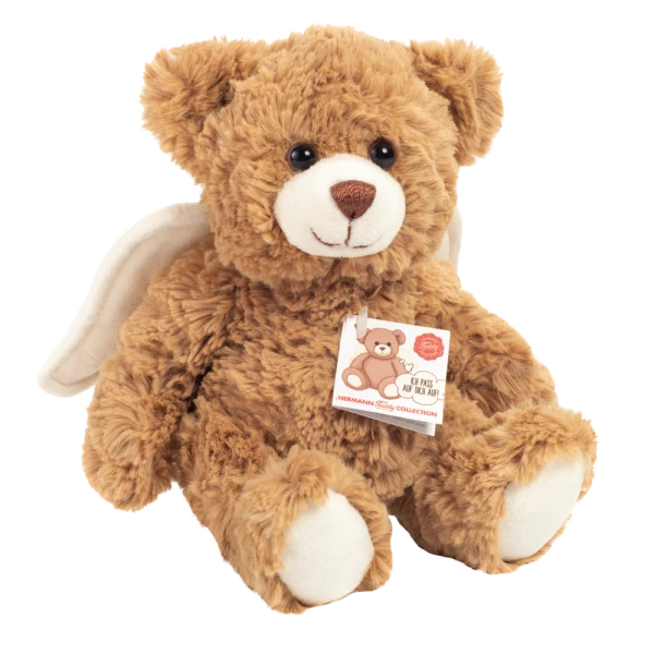 TEDDY HERMANN Maskotka miś pluszowy Anioł Stróż 20 cm z anielskimi skrzydłami