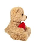 TEDDY HERMANN Maskotka miś pluszowy beżowy 20 cm z dużym serduszkiem