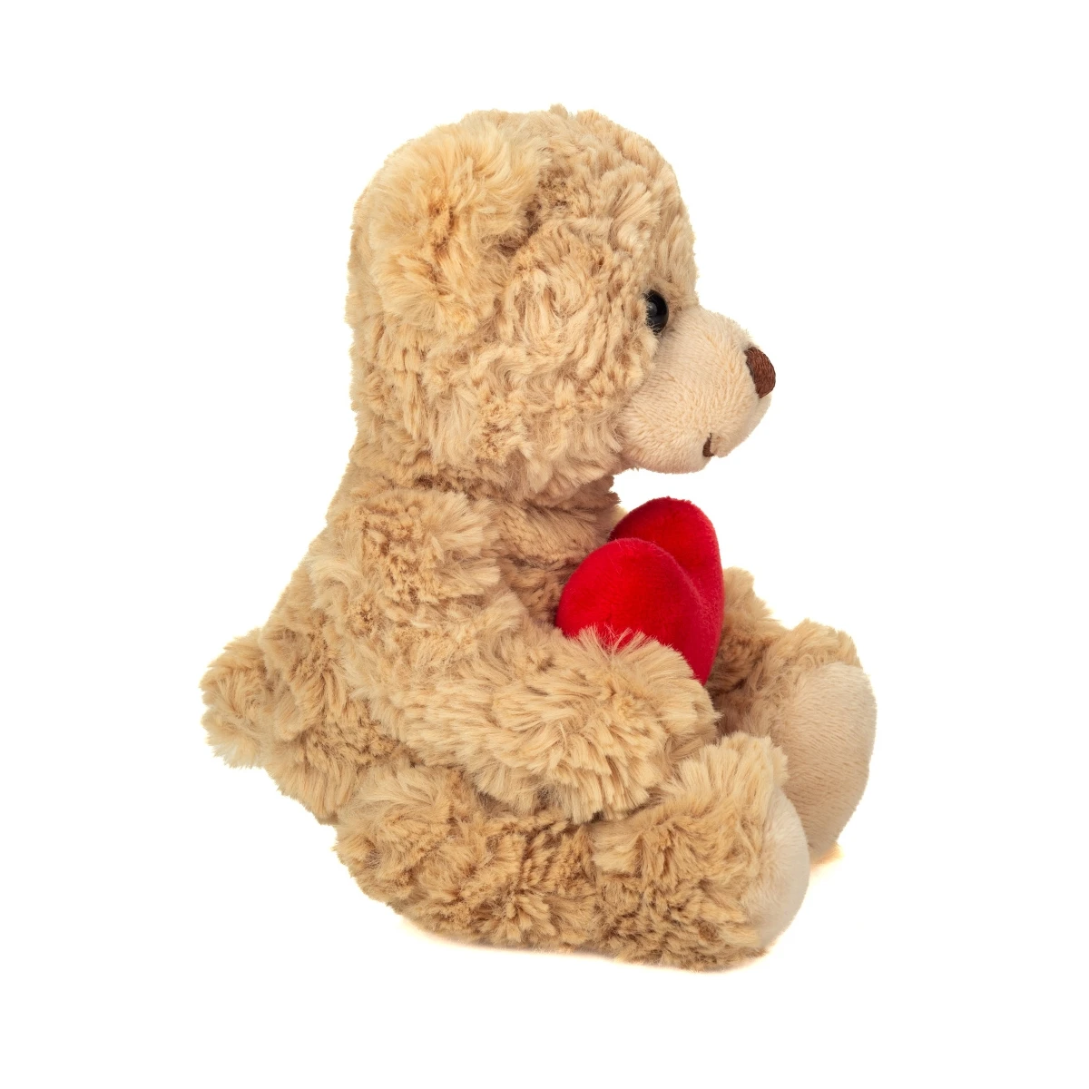 TEDDY HERMANN Maskotka miś pluszowy beżowy 20 cm z dużym serduszkiem