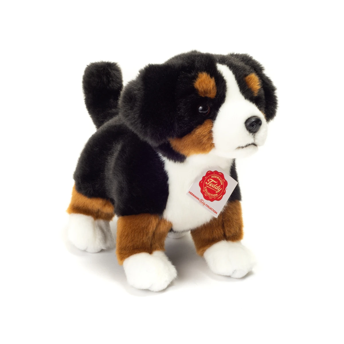 TEDDY HERMANN Maskotka Szczeniak Berneński Pies Pasterski stojący 23 cm