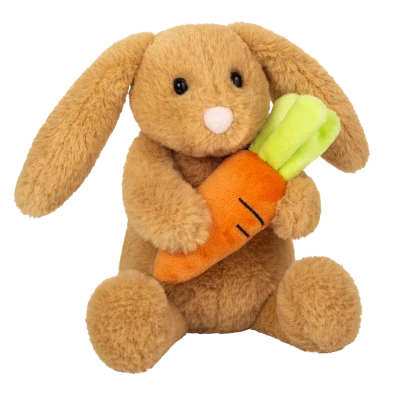 TEDDY HERMANN Królik Lilly z marchewką 23 cm maskotka dla dzieci