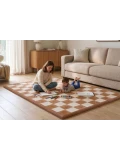 HAKUNA MATTE Mata piankowa dla dzieci Dywan do pokoju dziecięcego Coral Velvet z pianką memory 200 x 150 cm Soft Terra