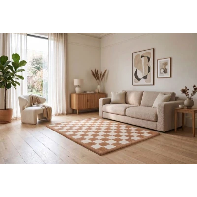 HAKUNA MATTE Mata piankowa dla dzieci Dywan do pokoju dziecięcego Coral Velvet z pianką memory 200 x 150 cm Soft Terra