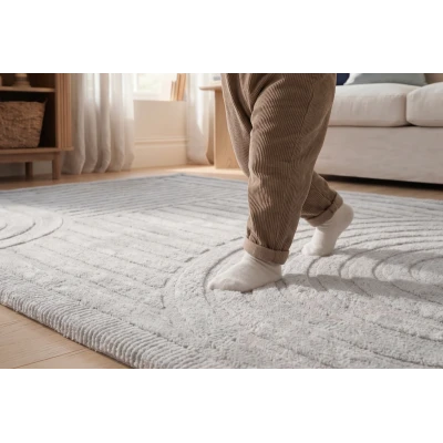 HAKUNA MATTE Mata piankowa dla dzieci Szary dywan do pokoju dziecięcego Łuki 3D Cloud Play Mat 200 x 150 cm