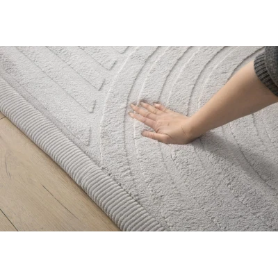 HAKUNA MATTE Mata piankowa dla dzieci Szary dywan do pokoju dziecięcego Łuki 3D Cloud Play Mat 200 x 150 cm