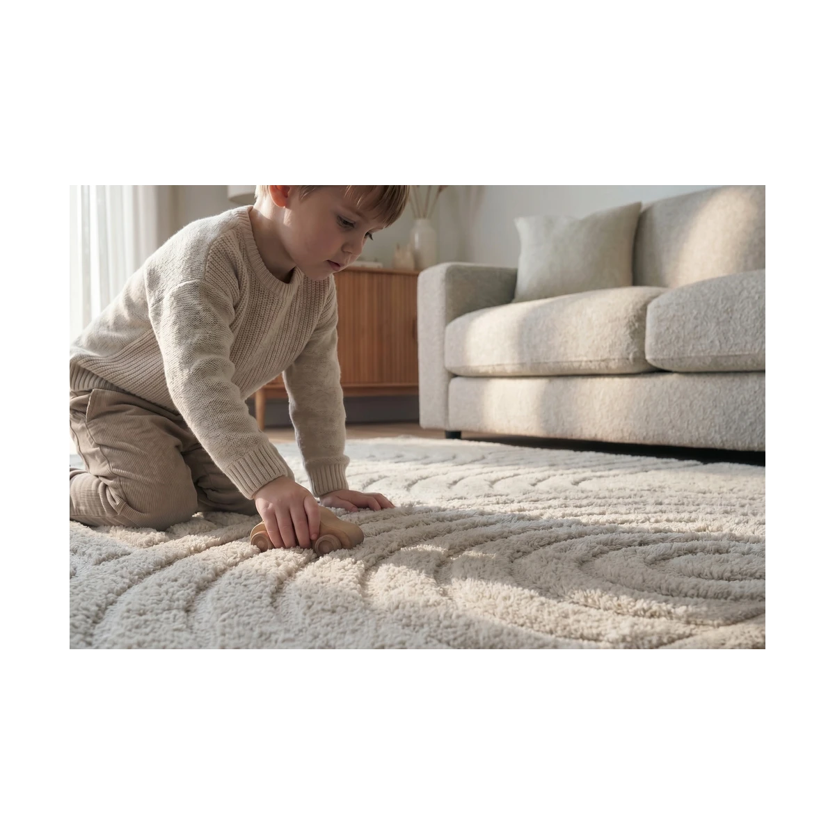 HAKUNA MATTE Mata piankowa dla dzieci Szary dywan do pokoju dziecięcego Łuki 3D Cloud Play Mat 200 x 150 cm