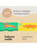 HAKUNA MATTE Puzzle na podłogę dla dzieci Mata piankowa ze zwierzątkami Safari Animals 120x90 cm