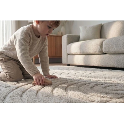 HAKUNA MATTE Mata piankowa dla dzieci Szary dywan do pokoju dziecięcego Łuki 3D Cloud Play Mat 280 x 200 cm
