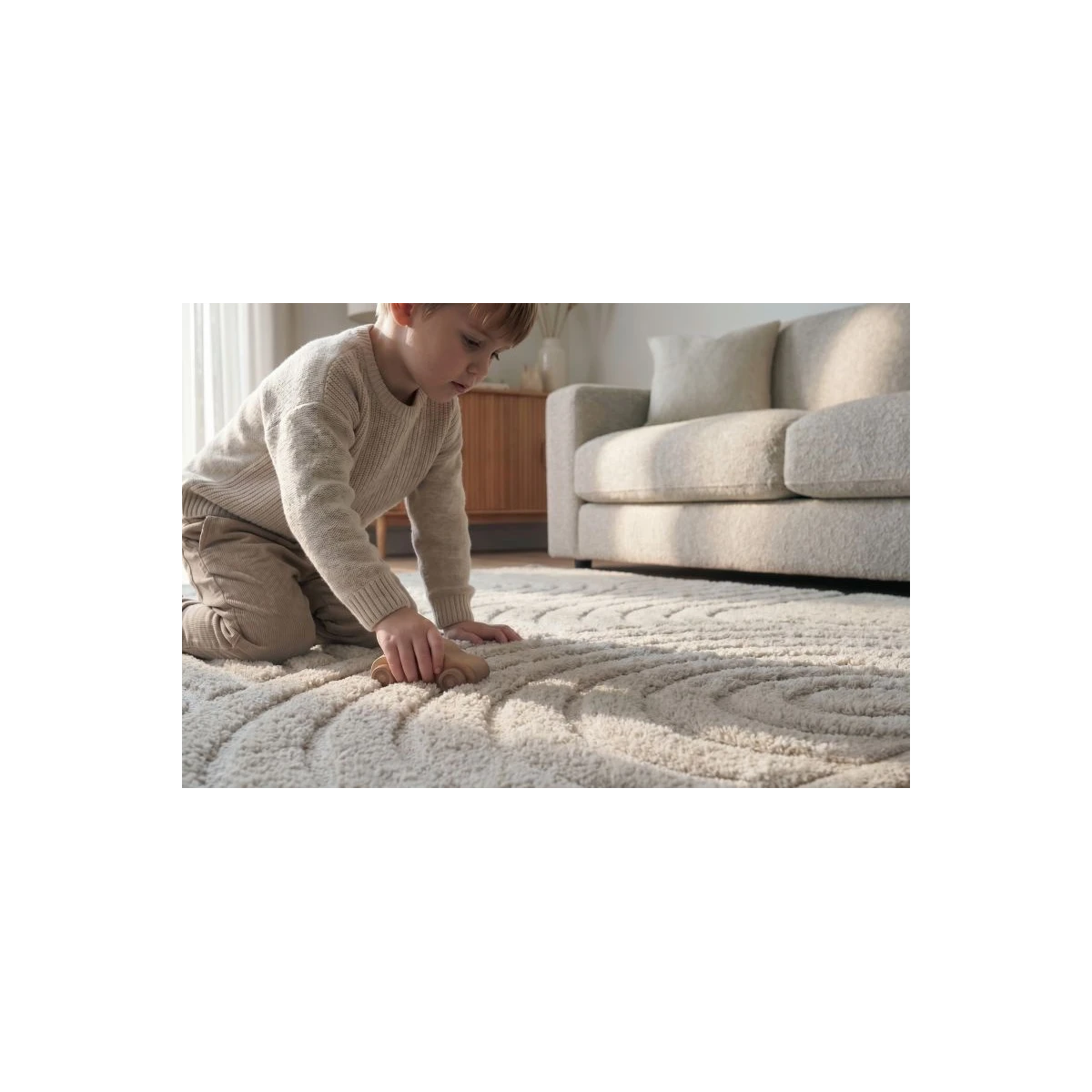 HAKUNA MATTE Mata piankowa dla dzieci Szary dywan do pokoju dziecięcego Łuki 3D Cloud Play Mat 280 x 200 cm