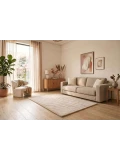 HAKUNA MATTE Mata piankowa dla dzieci Beżowy dywan do pokoju dziecięcego Fale 3D CloudRise Play Mat 200 x 150 cm