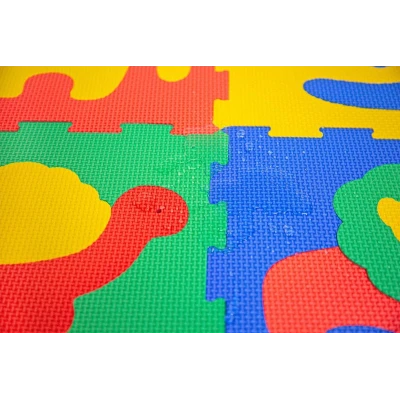 HAKUNA MATTE Puzzle na podłogę dla dzieci Mata piankowa ze zwierzątkami Safari Animals 120x90 cm