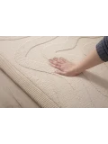 HAKUNA MATTE Mata piankowa dla dzieci Beżowy dywan do pokoju dziecięcego Fale 3D CloudRise Play Mat 200 x 150 cm