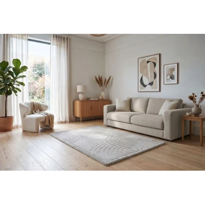 HAKUNA MATTE Mata piankowa dla dzieci Szary dywan do pokoju dziecięcego Łuki 3D Cloud Play Mat 280 x 200 cm