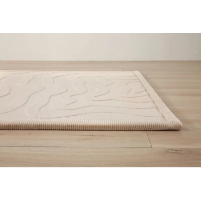 HAKUNA MATTE Mata piankowa dla dzieci Beżowy dywan do pokoju dziecięcego Fale 3D CloudRise Play Mat 200 x 150 cm