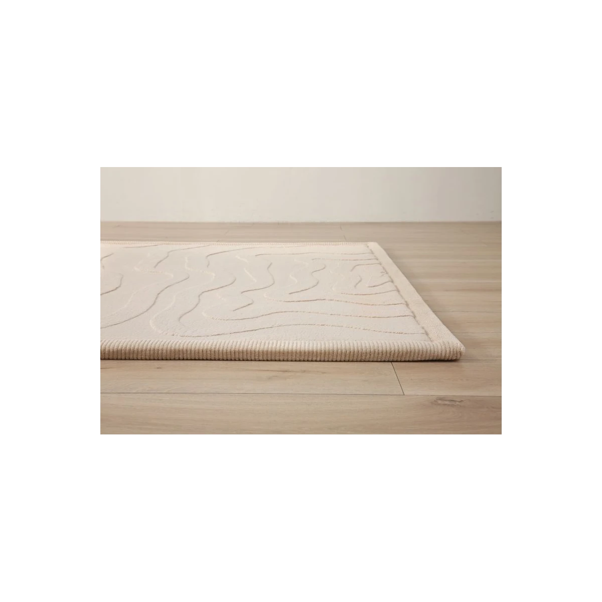 HAKUNA MATTE Mata piankowa dla dzieci Beżowy dywan do pokoju dziecięcego Fale 3D CloudRise Play Mat 200 x 150 cm