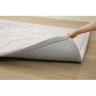 HAKUNA MATTE Mata piankowa dla dzieci Szary dywan do pokoju dziecięcego Fale 3D CloudRise Play Mat 200 x 150 cm