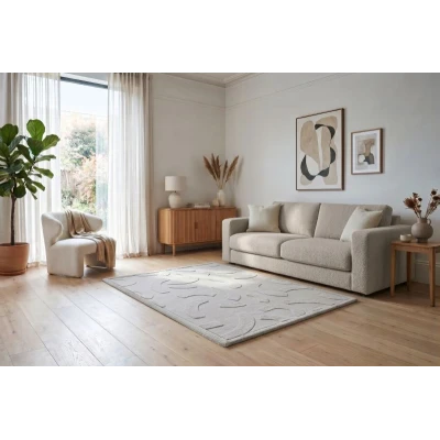 HAKUNA MATTE Mata piankowa dla dzieci Szary dywan do pokoju dziecięcego Łuki 3D CloudRise Play Mat 200 x 150 cm