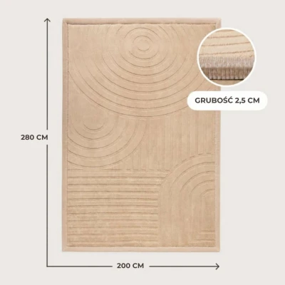 HAKUNA MATTE Mata piankowa dla dzieci Dywan do pokoju dziecięcego Łuki Cloud Play Mat 3D 280 x 200 cm