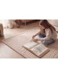 HAKUNA MATTE Mata piankowa dla dzieci Beżowy dywan do pokoju dziecięcego Łuki 3D Cloud Play Mat 200 x 150 cm