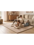 HAKUNA MATTE Mata piankowa dla dzieci Beżowy dywan do pokoju dziecięcego Łuki 3D Cloud Play Mat 200 x 150 cm