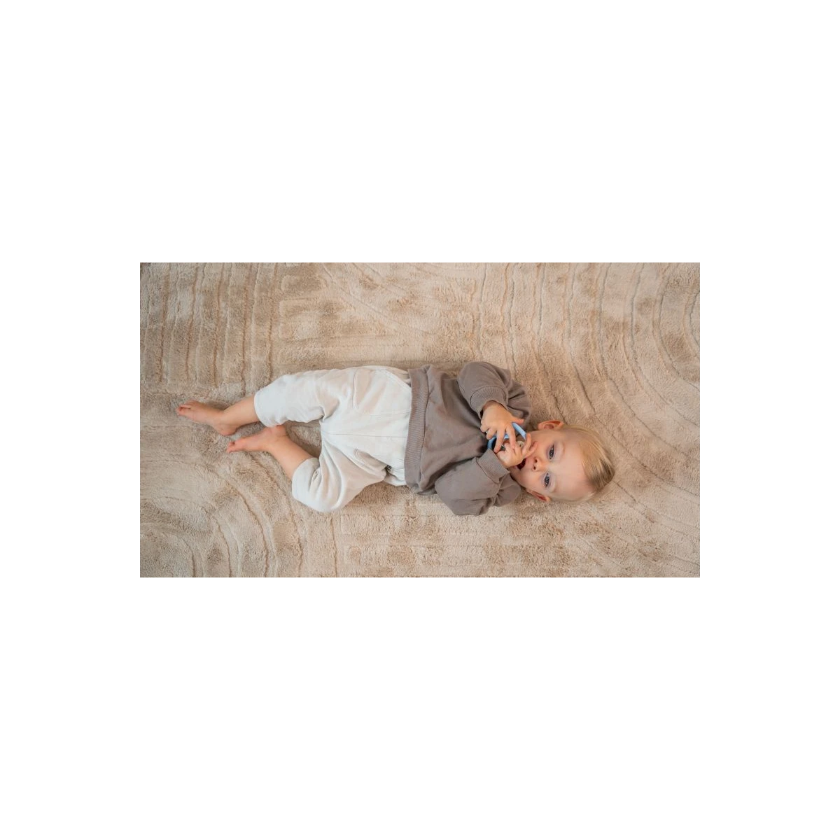 HAKUNA MATTE Mata piankowa dla dzieci Beżowy dywan do pokoju dziecięcego Łuki 3D Cloud Play Mat 200 x 150 cm