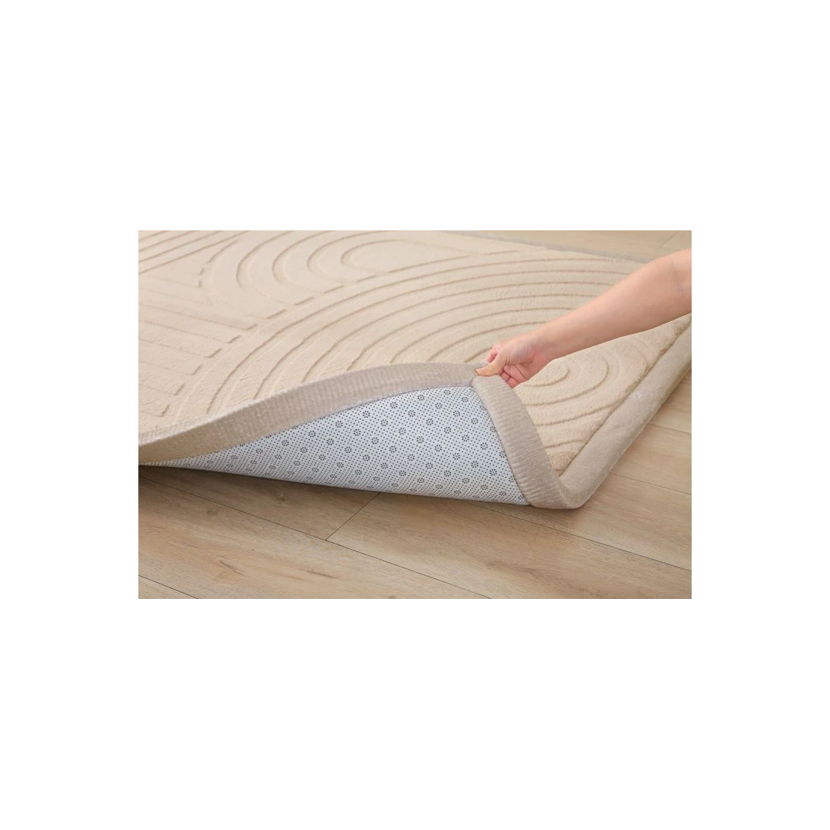 HAKUNA MATTE Mata piankowa dla dzieci Beżowy dywan do pokoju dziecięcego Łuki 3D Cloud Play Mat 200 x 150 cm