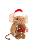 TEDDY HERMANN Świąteczna maskotka Mysz z Piernikiem 11 cm