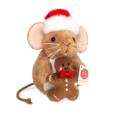 TEDDY HERMANN Świąteczna maskotka Mysz z Piernikiem 11 cm