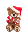 TEDDY HERMANN Świąteczna maskotka Miś z laską cukrową 30 cm