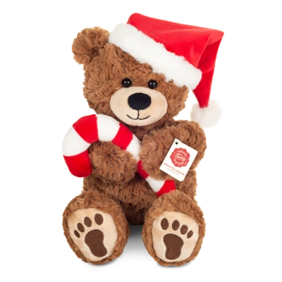 TEDDY HERMANN Świąteczna maskotka Miś z laską cukrową 30 cm