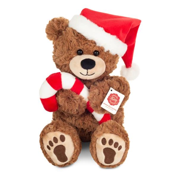 TEDDY HERMANN Świąteczna maskotka Miś z laską cukrową 30 cm