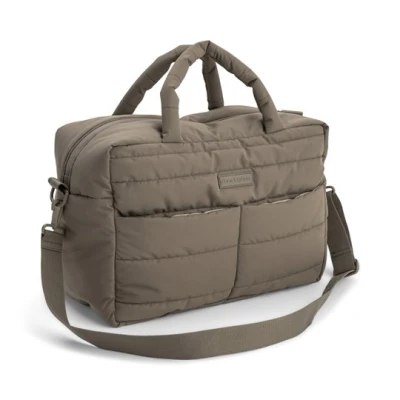 Done by Deer Torba do wózka z przewijakiem pikowana Taupe 24L