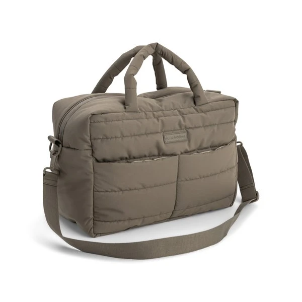 Done by Deer Torba do wózka z przewijakiem pikowana Taupe 24L
