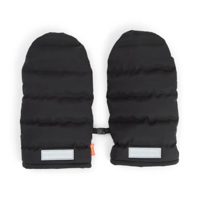 Done by Deer Rękawiczki do Wózka 2w1 Black Mufki dla Rodzica