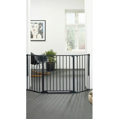 BABY DAN BabyDan bramka ochronna Flex StepFree M czarna