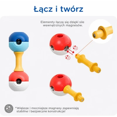 KUB Planet magnetyczne klocki konstrukcyjne 3D 20